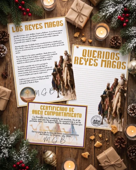 Carta descargable de los Reyes Magos personalizada para imprimir