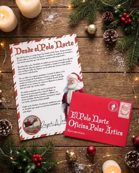 Carta personalizada que revela el secreto de Papá Noel